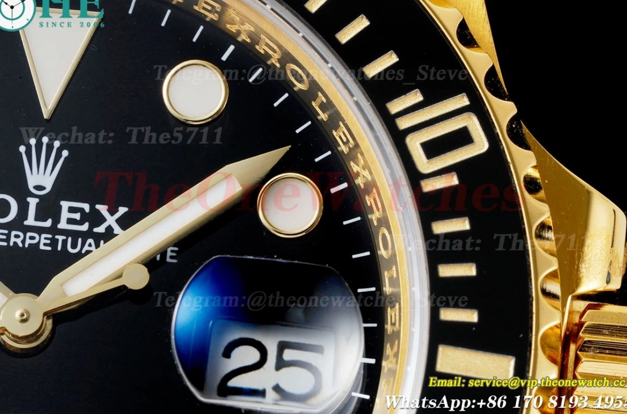 KF VR3135 Black 116618LN 40mm Dot YG YG Wrapped Submariner 0403